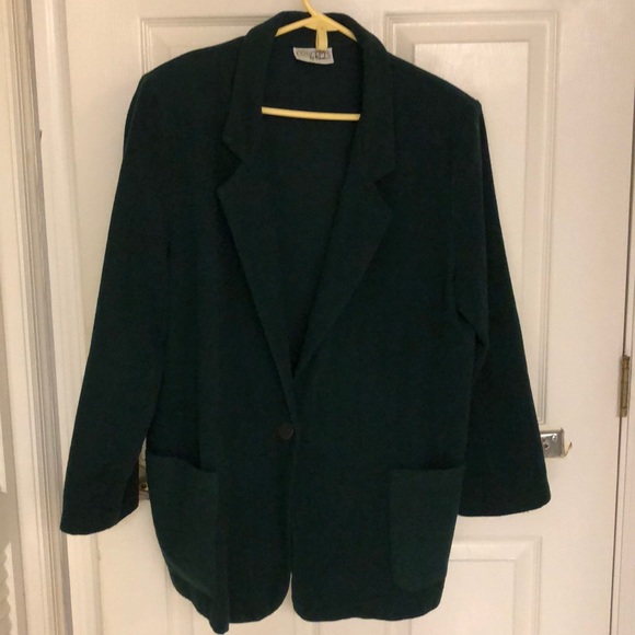 Concepts by Caren Jackets & Blazers - Forest Green Blazer